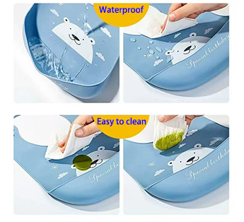 easy to clean silicone baby bibs