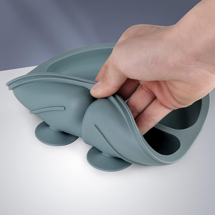Strong Suction Base of Silicone Baby Plates