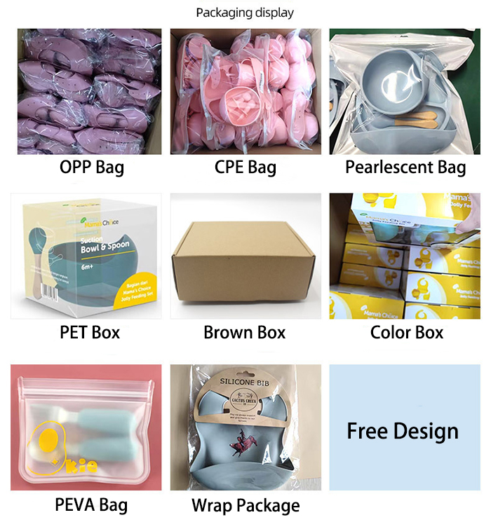 custom package for silicone baby plates